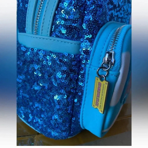 *Final* Disney Loungefly Dumbo Sequin Mini Backpack Elephant NEW Nwt Must Have! - Picture 2 of 5